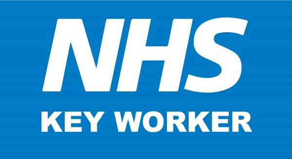 NHS key worker sign